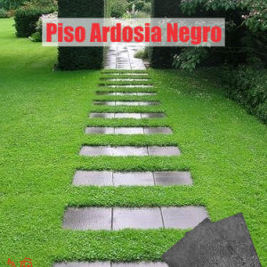 Piso ardosia Negro