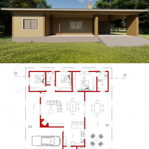 Proyecto de vivienda unifamiliar