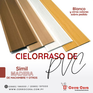 Cielorraso de PVC