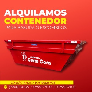 Contenedor para basura o escombros