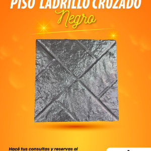 Piso ladrillo cruzado