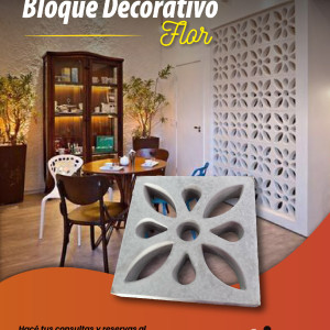Bloque Decorativo Flor