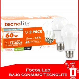 Focos Led Tecnolite.