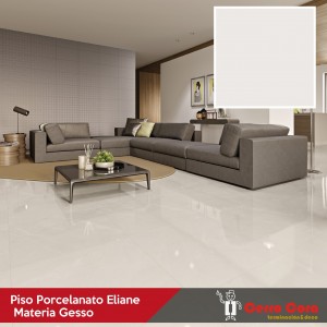 Piso Porcelanato Eliane Materia Gesso