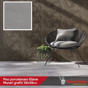 Piso porcelanato Eliane Munari Grafiti