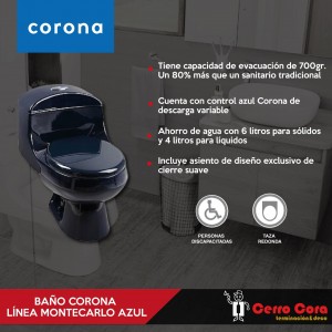 Baño Corona Montecarlo color Azul