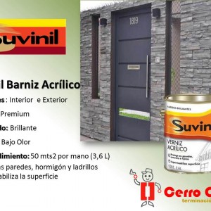 Barniz, sellador para concreto SUVINIL.