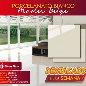 PORCELANATO BIANCO MASTER BEIGE