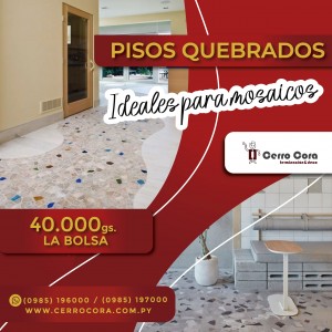 Pisos cerámicos quebrados