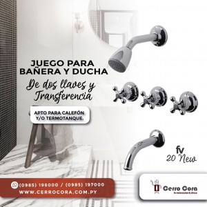 Juego para bañera y ducha fv 20 new