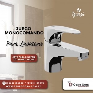 Juego monocomando para lavabo