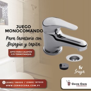 Juego monocomando para lavabo fv Iruya