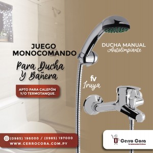 Juego monocomando para ducha y bañera